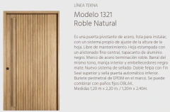 TEKNA ACERO 2.20MT 1321-120ROBLE DER OBLAK - comprar online