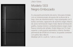 TEKNA ACERO 2.20MT 1333-120NEGRO DER. OBLAK - comprar online