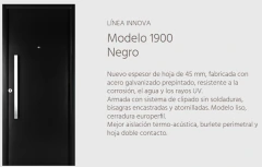 PTA INNOVA MOD 1900-80 MCHNEGRO DER. OBLAK - comprar online
