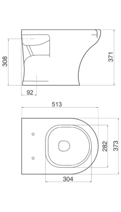 VENETO INODORO CORTO ITCJT B - comprar online