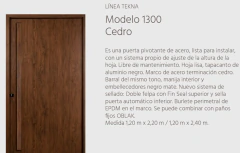 TEKNA ACERO 2.20MT 1300-120CEDRO DER. OBLAK - comprar online