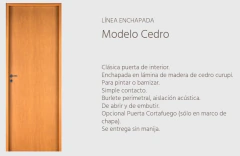 PTA ENCHAPADA CEDRO 70/10 MMSC DER. OBLAK - comprar online