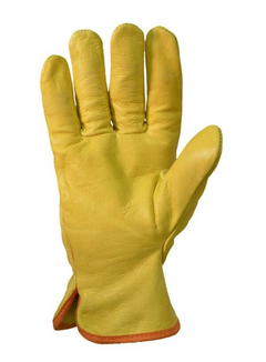 GUANTES MEDIO PASEO VAQUETA AMARILLO - comprar online