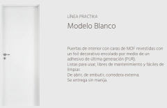 PRACTIKA BLANCO 70/10 MMEDER. OBLAK PUERTA - comprar online