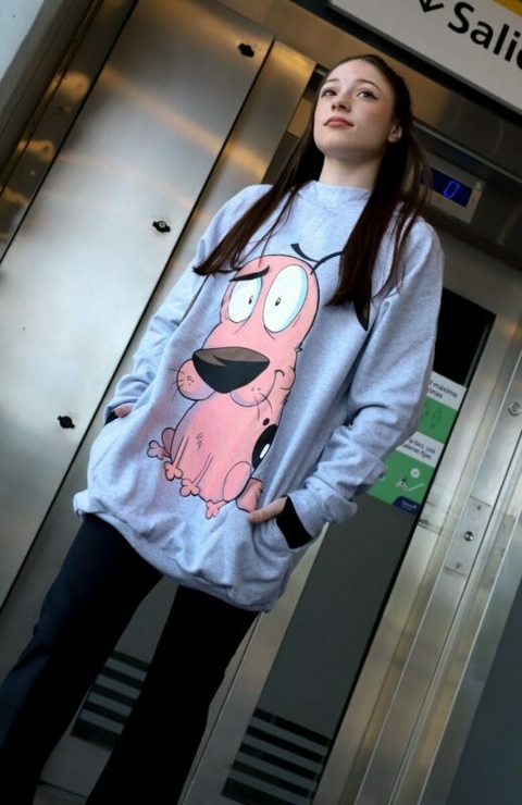 Maxi Buzo Coraje gris adulto