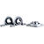 Zinc Alloy Ball Bearing Pillow Block Suporte montado, diâmetro 8mm a 35mm, Kfl0