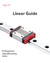 Kgt-trilho de guia linear mgn7, mgn12, mgn15, mgn9, bloco ferroviário, cnc peç