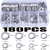 Arruela plana de aço inoxidável, junta lisa Anéis Variedade Kit, Sump Plugs, - CHINOCO