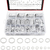 Alumínio Flat Washer Combination Fasteners Kit, Oil Drain Plug Gaskets Set, Aut