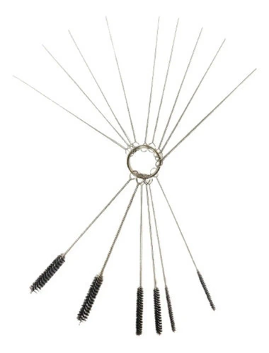 Kit de sondas, calibres y cepillos para limpiar carburadores