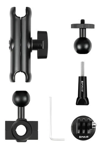Soporte para cámara en espejo retrovisor de moto (GoPro, Insta360, DJI Osmo)