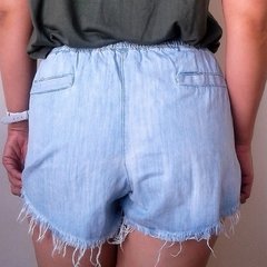 Imagen de Short jean Premium Denim mujer suave liviano primavera verano.