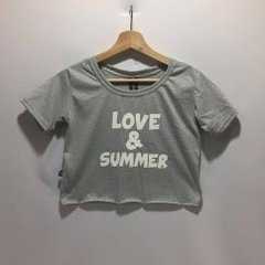 Remera Santa Isabella top corto mujer estampado Love & Summer - comprar online