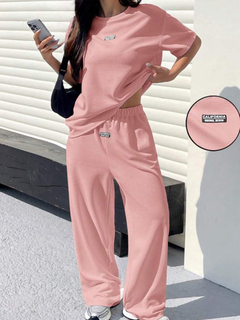 CONJUNTO DE DOS PIEZAS DE CAMISETA DE MUJER