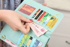 Billetera mujer porta celular smartphone