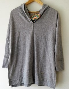 Buzo mujer, deportivo con capucha, rayón viscoso, modelo exclusivo, color gris o negro - comprar online