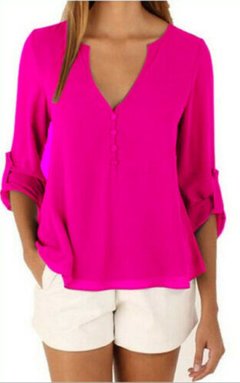 Blusa cintura ajustable botones, pedidos - MARÍA VICTORIA - Ropa y accesorios - Tienda Online