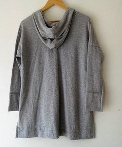 Imagen de Buzo mujer, deportivo con capucha, rayón viscoso, modelo exclusivo, color gris o negro