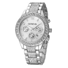 Reloj mujer elegante malla con brillantes, pedidos en internet