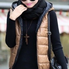 Campera de mujer inflable sin mangas cierre modelo exclusivo importada - online store