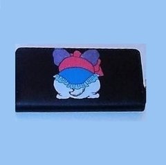Billetera mujer Perrito porta celular smartphone grande porta tarjetas, monedero, poliuretano y cuerina, importada en internet