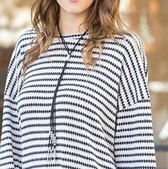 Sweater Rimmel pullover mujer tejido 100% acrílico manga larga - MARÍA VICTORIA - Ropa y accesorios - Tienda Online