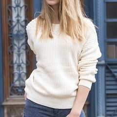 Sweater RIMMEL mujer bordado perlas corto tejido suave casual liso manga larga en internet