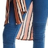 Imagen de Pantalón jean mujer elastizado, largo, pespunte en rodilla, marca RIMMEL, chupin, bolsillos, azul