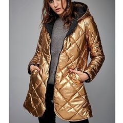 Campera RIMMEL acrílico larga mujer forro interior cierre bolsillos delanteros modelo Lar - MARÍA VICTORIA - Ropa y accesorios - Tienda Online