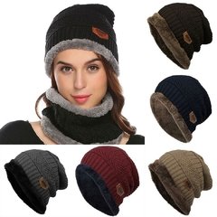 Gorro lana unisex con piel