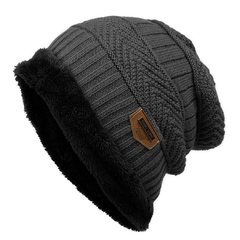 Gorro lana unisex con piel - comprar online