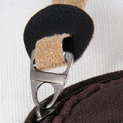Mochila de mujer, urbana o escolar, de lona resistente, con detalles de cuero ecológico, ideal para la tarde, importada - MARÍA VICTORIA - Ropa y accesorios - Tienda Online