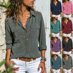 Blusa de mujer manga larga informal - comprar online