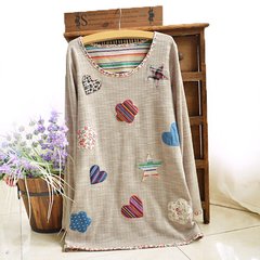 Blusa algodón apliques - MARÍA VICTORIA - Ropa y accesorios - Tienda Online