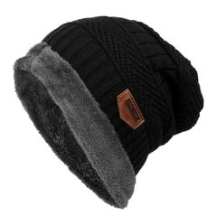 Gorro lana unisex con piel