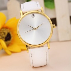 RELOJ de mano (pulsera) agujas malla cuero estilo retro cuerpo dorado - comprar online