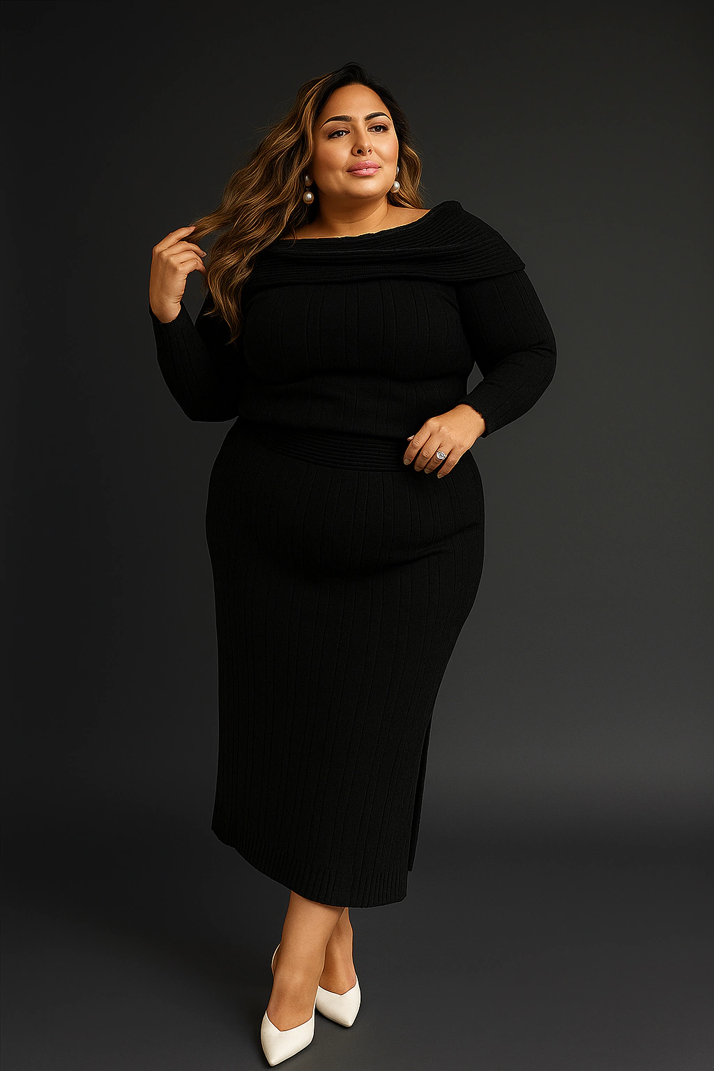 Conjunto Tricot Mousse Janaina Plus Size