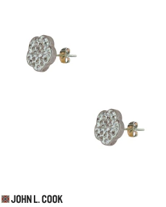 Aros Estilo Roseta Flor con Cubic EA445