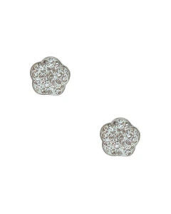 Aros Estilo Roseta Flor con Cubic EA445 - comprar online