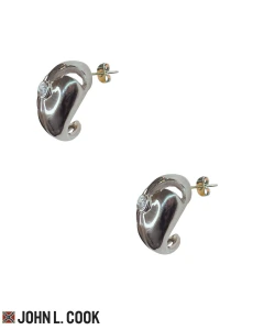 Aros Lágrima Calada con Cubic John L. Cook HE1002A