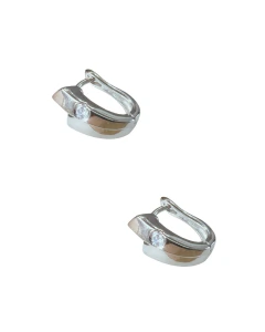 Aros Herradura con Cubic John L. Cook HE66D - comprar online
