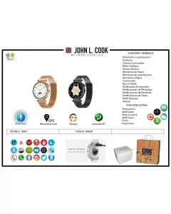 Smartwatch John L. Cook Hera - comprar online