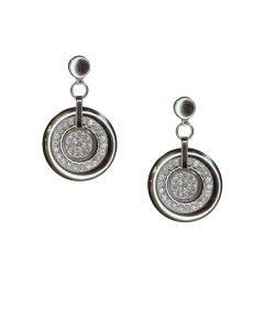 Aros Colgantes Botón Circular con Cubic John L. Cook TTE102 - comprar online