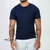 CAMISETA CANELADA - AZUL MARINHO