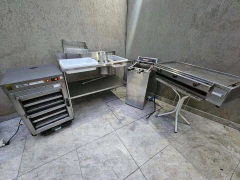 Mesa para Empanar Frango Frito 90Cm Nova Ind (usada) estudo troca 2100 - comprar online