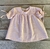 VESTIDO MANGA CORTA RAYITAS ROSADAS