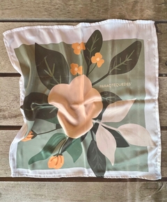PAÑUELO FLOR VERDE - comprar online