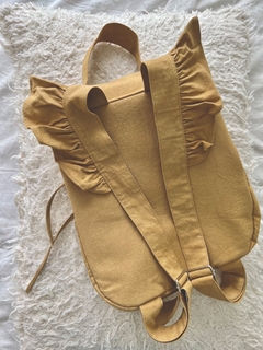 MOCHILA LIENZO COLOR BEIGE - comprar online
