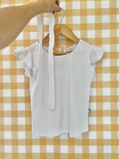 REMERA BLANCA 2 LAZOS - comprar online