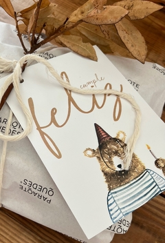 TARJETA OSO BLANCA